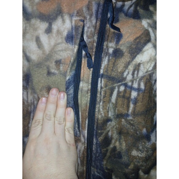 Cabelas Fleece Camouflage Vest Mens Large 42×24 Lined Sleeveless Outdoor Hunting - Picture 15 of 16